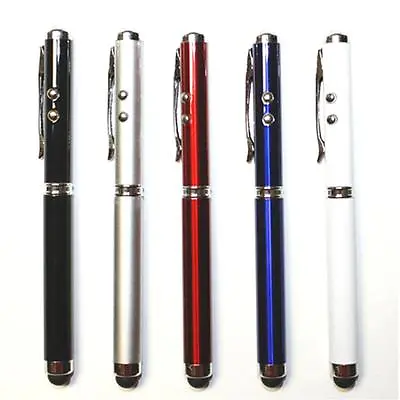 £7.91 • Buy 2X 4-in-1 Ballpoint Pen + Stylus + Pointer + LED For IPad IPhone IPod Tablet PC
