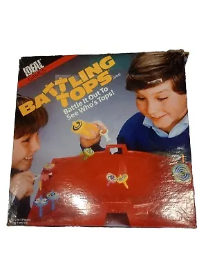 Battlling Tops Game Missing 3 Pull Strings Vintage Game IDEAL GAMES • $15.29