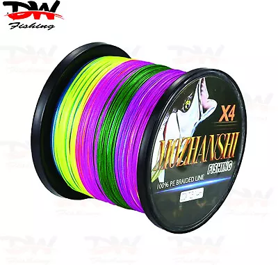 Braid Fishing Line | Multi Colour X4 Braid | MOZHANSHI Spectra Braid • $26.95