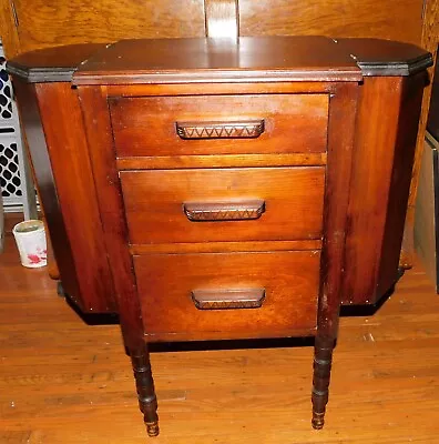 Vintage Martha Washington Sewing Cabinet Table With 3 Drawers • $85