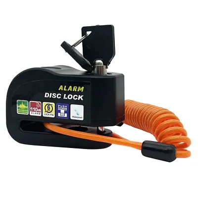 Motorcycle Bike Scooter Disc Lock Alarm Anti-Theft Disc Brake Lock Alarm T0F9 • $15.89