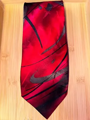 J. Garcia  Red Abstract Hieroglyphics Collection 40 Silk Tie - 60L 3.75W • $15