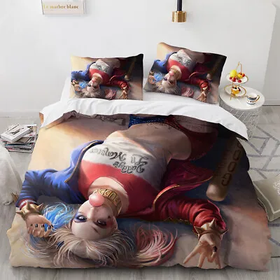 £44.82 • Buy Harley Quinn Print 2/3pcs Duvet Cover Set Bedding Set Duvet Cover Pillowcase &1