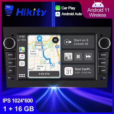 Android 11 Apple Carplay Radio For Vauxhall Vectra Corsa C/D GPS Navi Car Stereo • £109.99