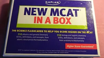 New MCAT In A Box 700 Science Flashcards KAPLAN Was $49.95  • $9.99