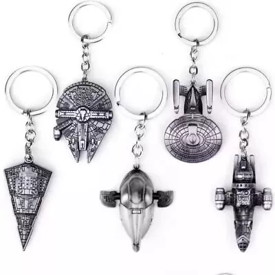 Star Wars Keyrings Startrek Keyrings Firefly Keyrings Metal Spaceship Keyring • £5.49