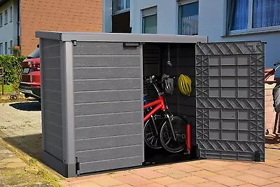 Xxl Large Storage Shed Garden Outside Bin Tool Store Lockable Waterproof Unit • £279.99