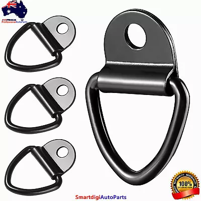 $21.49 • Buy 4Pcs D-Ring Tie Down Anchors Heavy Duty Steel For Car Cargo Trailers Boat Garden