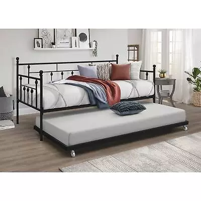 Aine Twin Metal Daybed With Trundle • $196.64