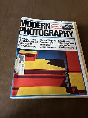 Modern Photography Magazine March 1977  Vintage Ken Domon Color Slides • $8.49