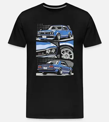 Vintage Nissan Gtr Skyline Car Mens T-Shirt Cotton • $23.50