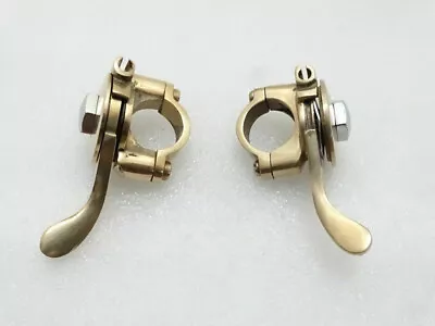 Universal Motorcycle Brass Flat Choke Lever (Right & Left Side) 7/8  Handlebar • $43.99