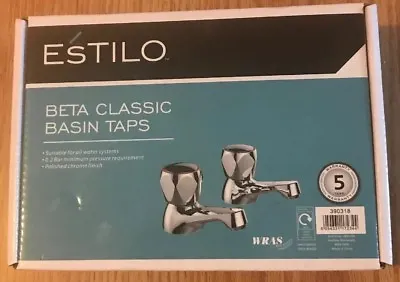 Classic Beta  Bath Taps Estilo Polished Chrome Finnish • £16