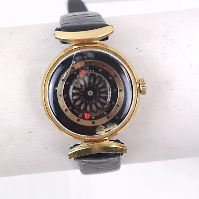 Vintage 1960's ERNEST BOREL Kaleidoscope Ladies Cocktail Watch 17j Skeleton Back • $150