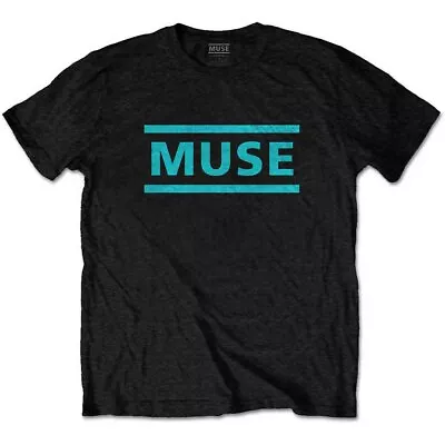 Muse Light Blue Logo T-Shirt Black New • $22.99