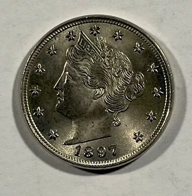 1897 Liberty V Nickel CHOICE Brilliant! • $110