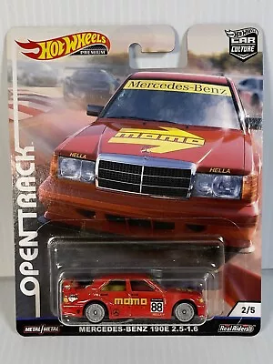 2019 Hot Wheels Premium Open Track Mercedes Benz 190E 2.5-1.6 MOMO • $28