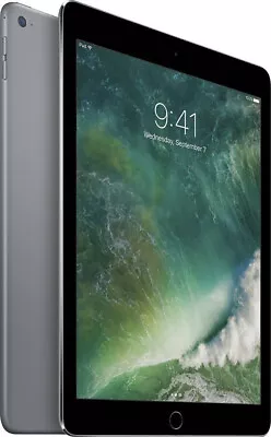 Apple IPad Air 2 A1566 32GB Wifi Space Grey 9.7  Touchcreen Tablet CRACKED GLASS • $79.99