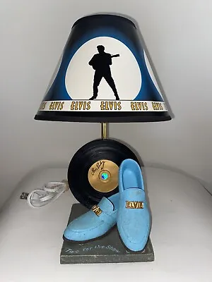 Elvis Presley Blue Suede Shoes Record Lamp 13.5” • $90