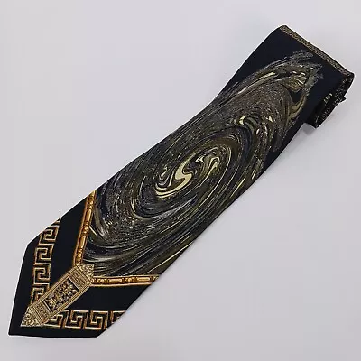 Fratelli Moda Men's Tie 100% Silk Artistic Swirl Handmade In Italy 65  • $16.20