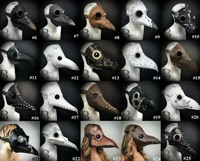$38.95 • Buy Plague Doctor Mask Long Nose Raven Bird Mask For Halloween Cosplay Costume NEW