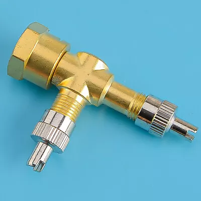 1pcs TPMS Valve Tee Adapter 3-way Pure Copper Motorcycles Automobiles Car Get • $10.20