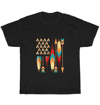 Native American Pride US Flag Tribal Indian Patriotic Indigenous T-Shirt Unisex • $19.99