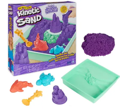 Purple Kinetic Sand Sensory Toys Sandbox Storage Magical Flowing Shape Mold Fun • $22.32