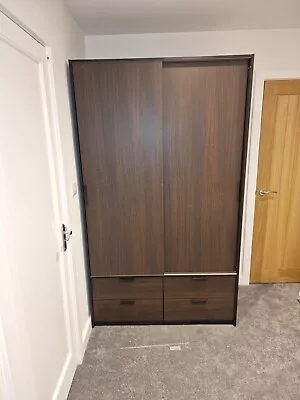 Ikea Trysil Wardrobe - Large - 2 Sliding Doors With 4 Drawers • £40