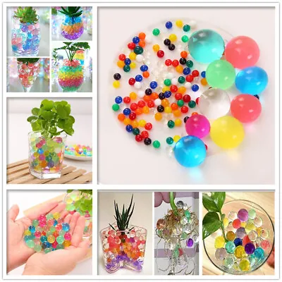 $1 • Buy Crystal Soil Water Jelly Ball Beads Orbeez Plant Flower Vase Table Home Decor AU