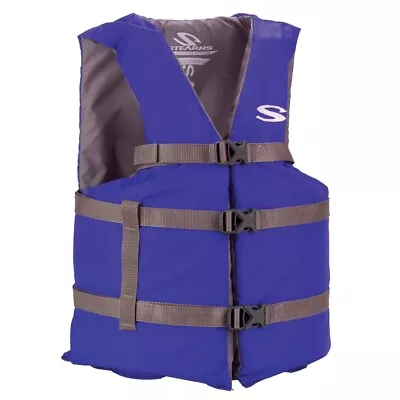 Coleman Stearns Adult Classic Series Life Jacket Blue Adult Universal • $36.14