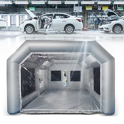 Inflatable Spray Tent Booth Paint Car Paint 28'x15'x10' 2 Filtration System • $700.30