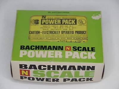 Bachmann N Scale 1:160 Gauge No. 6600 Power Pack Train Transformer Tested Works • $19.95
