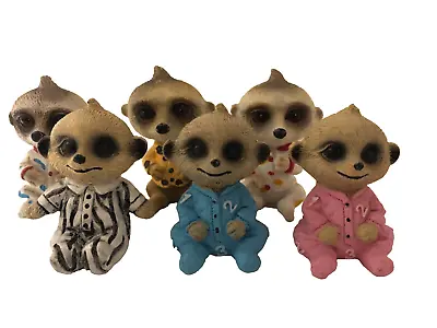 Meerkat Resin Figures / Baby Meerkats X 6   (5.5 - 6cm Approx) • £15