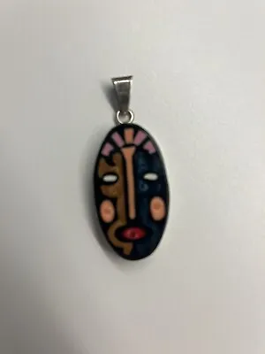 Mexican Modern Fiqueral Sterling Silver Pendant • $30
