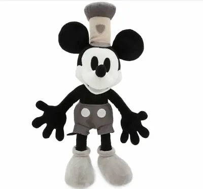 Disney Mickey Mouse STEAMBOAT WILLIE Medium Plush.. 18 1/2'' H 90 Years • $29.99