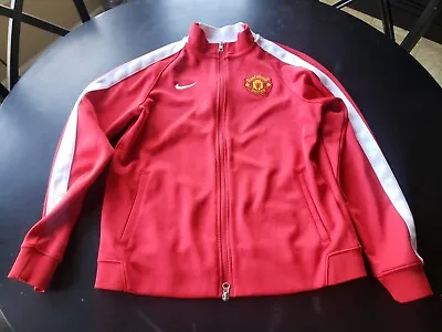 Nike Manchester United Training Jacket With Zipped White Nike Polyester Youth XL • $28