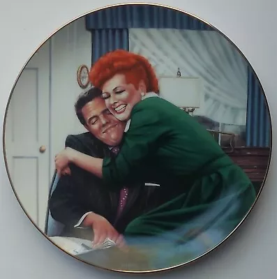 I Love Lucy - 1989  The Big Squeeze  Hamilton Collector Plate By Jim Kritz • $15