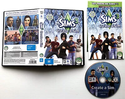 The Sims 3 Create A Sim - Win XP Vista 7 PC / MAC OS X PC DVD Game - LIKE NEW • $12.95