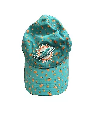 Miami Dolphins Floral NFL Womens New Era Adjustable Baseball Cap • $12