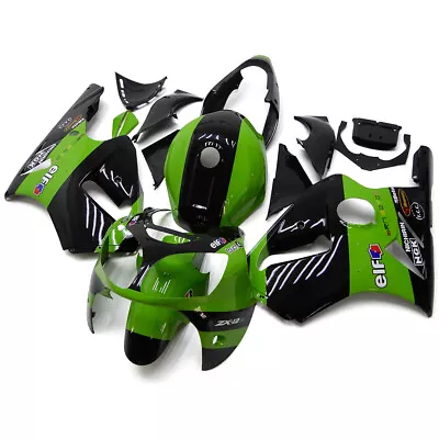 Injection Green Black Fairing Kit For 2000 2001 Kawasaki Ninja ZX12R 01 Bodywork • $443.95