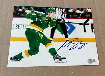 Matt Boldy Signed Minnesota Wild 8x10 Photo Beckett Certified Bas #4 • $56.40