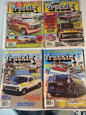 Lot 4 - Truckin Magazines Custom Trucks Vans Monster Trucks 82-83 • $20