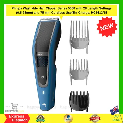 $67.99 • Buy Philips Series 5000 Cordless Washable Hair Clipper Trimmer Groomer HC5612/15
