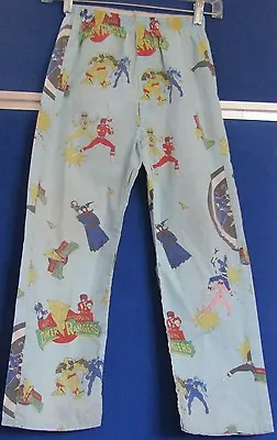 $9.95 • Buy EUC Vintage POWER RANGER Pajamas BOTTOMS By Durex Sz 10 Blue