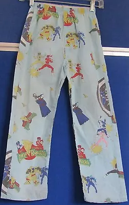 $9.95 • Buy EUC Vintage POWER RANGER Pajamas BOTTOMS By Durex Sz 10 Blue
