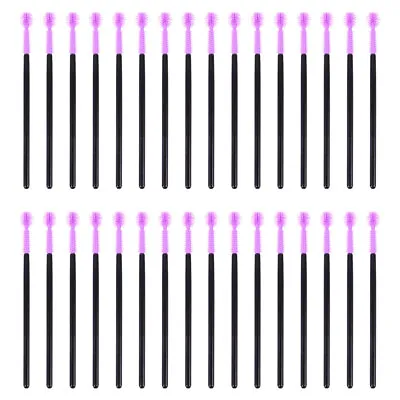  50 Pcs Eyebrow Applicator Brush Eyelash Comb Purple Mascara Travel Makeup Solid • $7.77