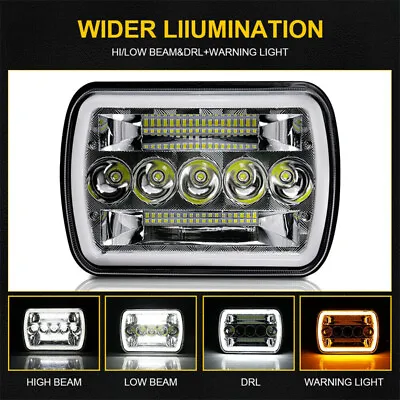 Fit For Mazda B2200 B2600 RX-7 Halo 5x7 7X6  LED Headlight Halo Hi-Lo Beam DRL • $22.75