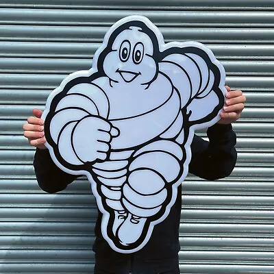  Michelin Man Led Illuminated Light Box Garage Sign Tyre Bib Memorabilia Tire • £134.99