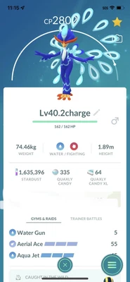 $8 • Buy Quaquaval Pokemon Trade Go , Lv40 2 Charge Move , Pokémon Go Master  Pvp